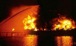 Chemical Plant Fire