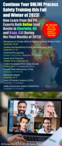 Process Safety Management (PSM) Online and In-Person Training | Process Improvement Institute